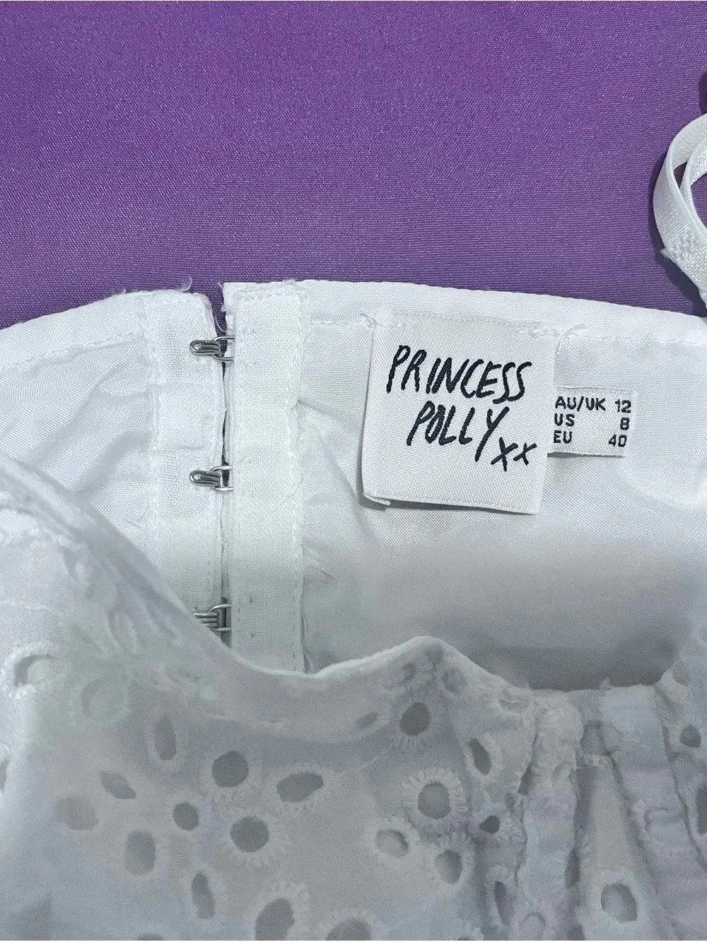 Princess Polly White Eyelet Bustier Camisole - Picture 6 of 6